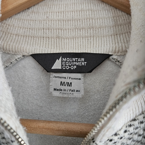 Vintage MEC Zip-Up Jacket Womens Medium Wool Polyester 90s - Picture 5 of 7